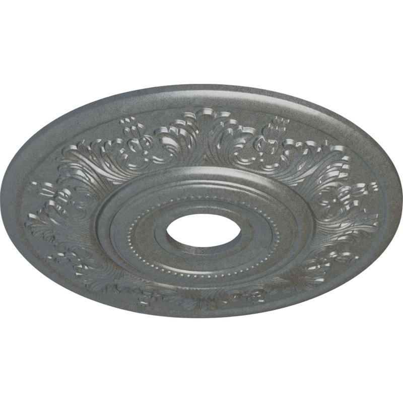 Médaillon de plafond Endurathane Randee, DE 20 po x P 1 3/8 po (convient aux auvents jusqu'à 3 7/8 po), fini cuivre peint à la main