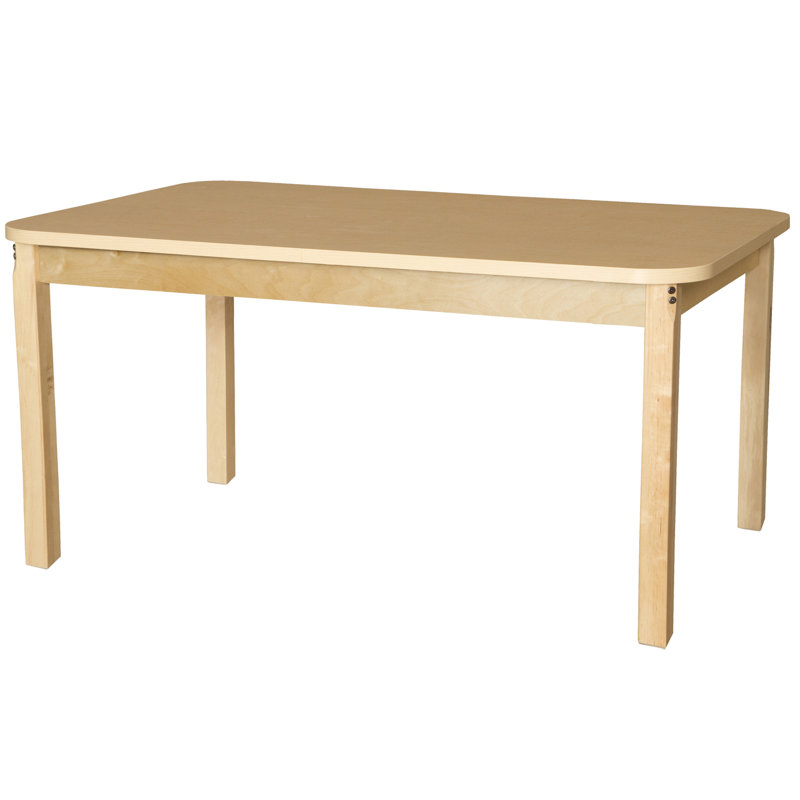 Table rectangulaire d'activités, 30" H x 60" W x 36" D, Natural
