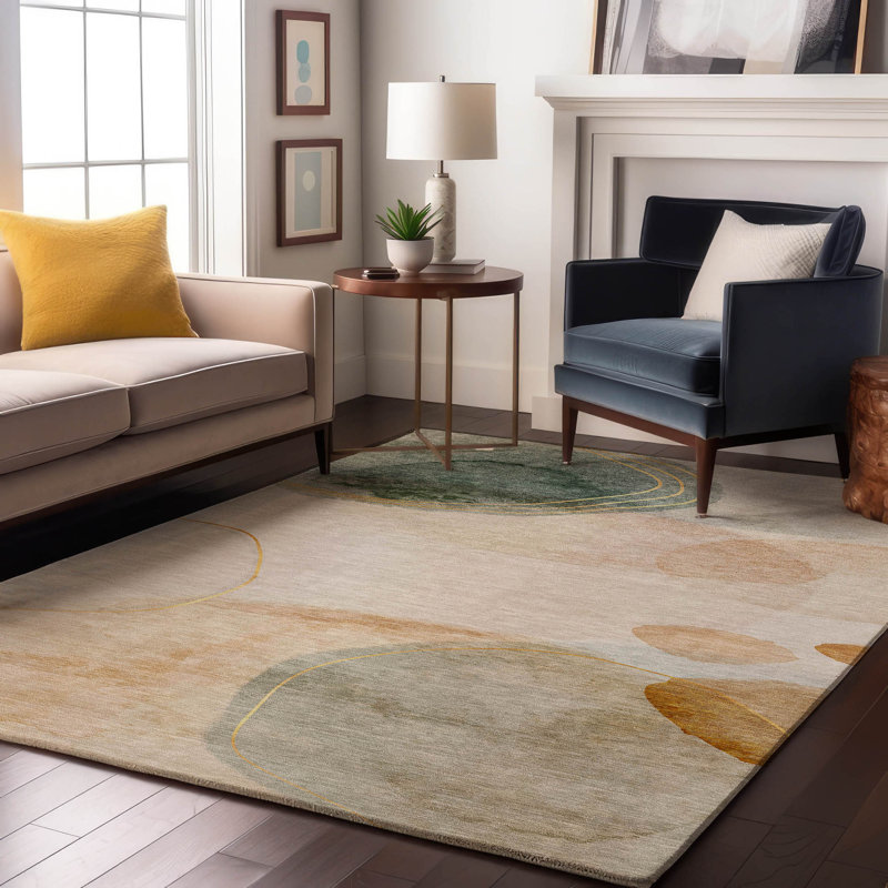 Cerrito Area Rug with Non-Slip Backing, Rectangle 8' x 10'