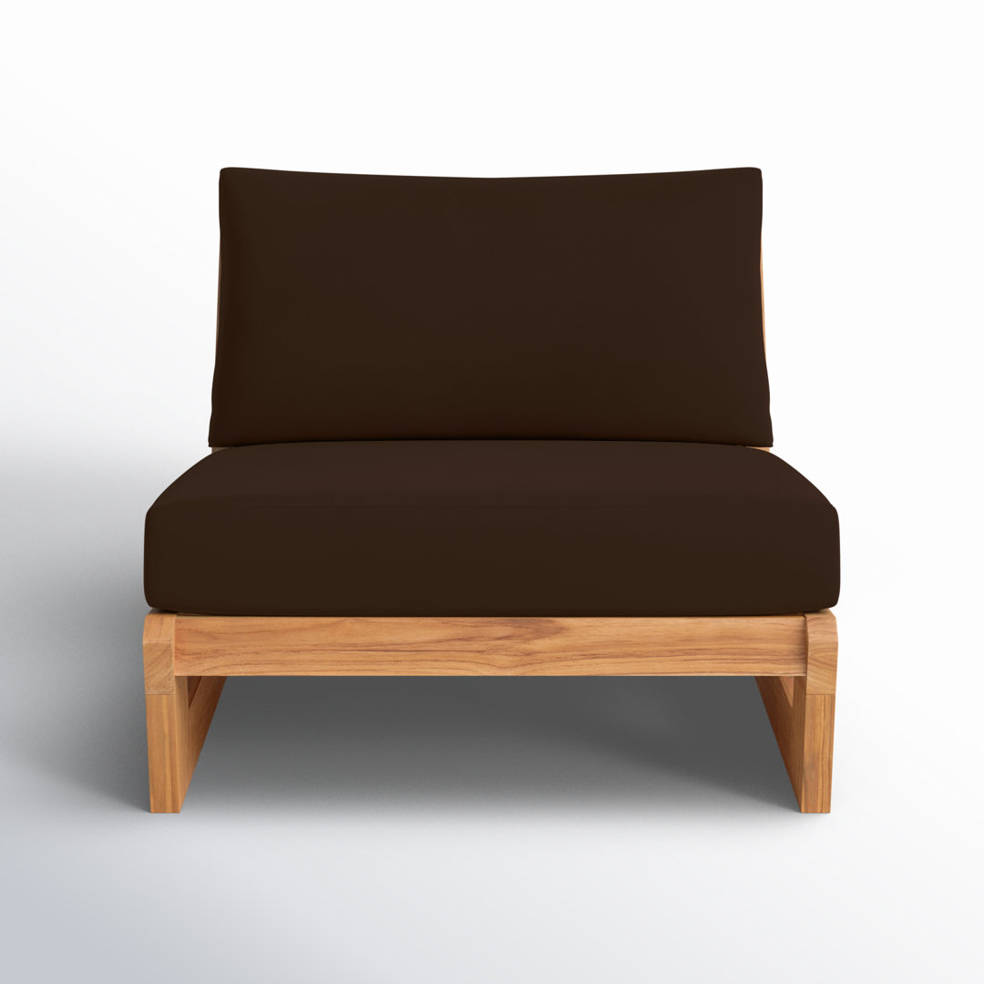 Despina Teak Patio Chair with Cushions Joss & Main Cushion 