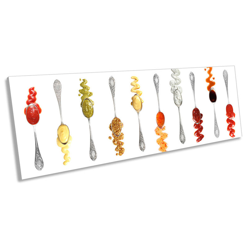 Spoons Spices Kitchen - Wrapped Canvas Panoramic Print, 30.48cm H x 91.44cm W
