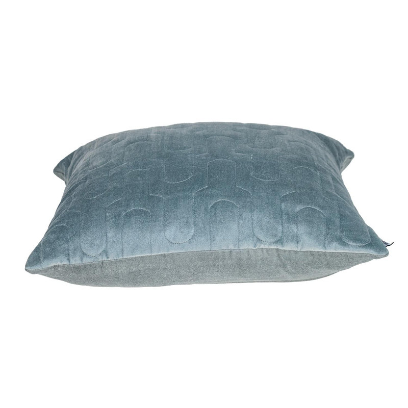 Coussin décoratif, Matelassé géométrique gris métallique matelass