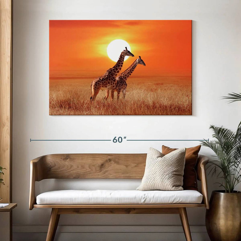 Girafes du Serengeti, H 32 po x l 48 po