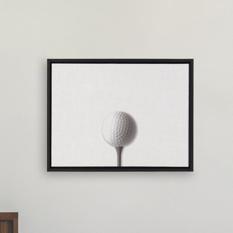 «Golf Ball Portrait», reproduction d'art sur toile encadrée