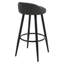 Ackeron Upholstered Counter Stool with Metal Frame-339416064