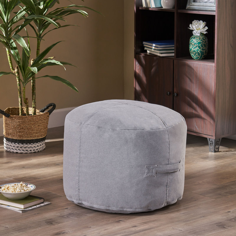 Repose-pieds Pierre 24 po Pierre, Gris anthracite