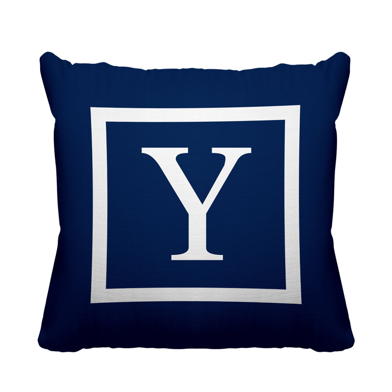 Coussin Colter, L 19 po x H 19 po, H 15 po x l 15 po, Bleu marine