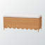 Banc de repose-pieds Constance en rotin festonné miel de Bohème, H 16,70 po x l 44,19 po x P 16,97 po