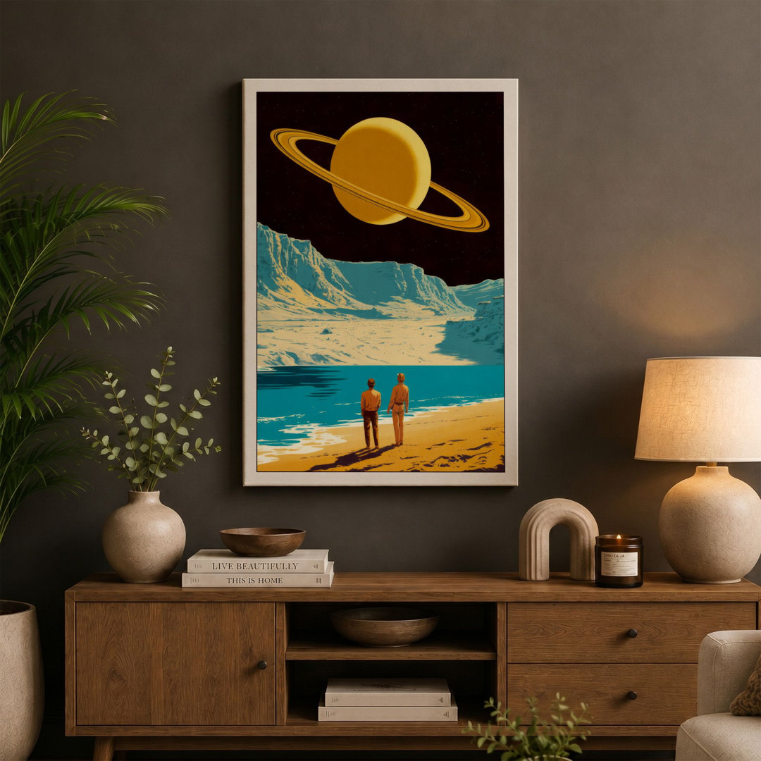 Alien World Wonder Fantasy & Sci-Fi - Wrapped Canvas