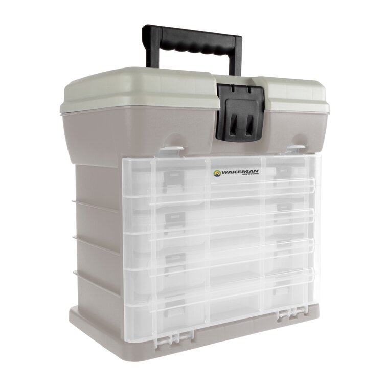 Storage and Tool Box Organizer with 4 Drawers by Wakeman Grey