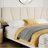 Bed Frame With Headboard Adjustable, Velvet Upholstered  Platform Bed With Headboard-247397674-247397668