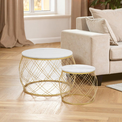 Jodie Marble Top Side Table