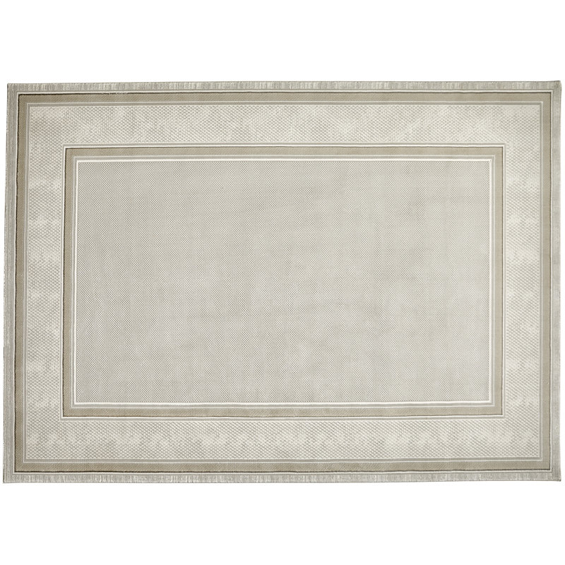 Abstract Grey Beige Area Rug, Rectangle 120 x 180 cm