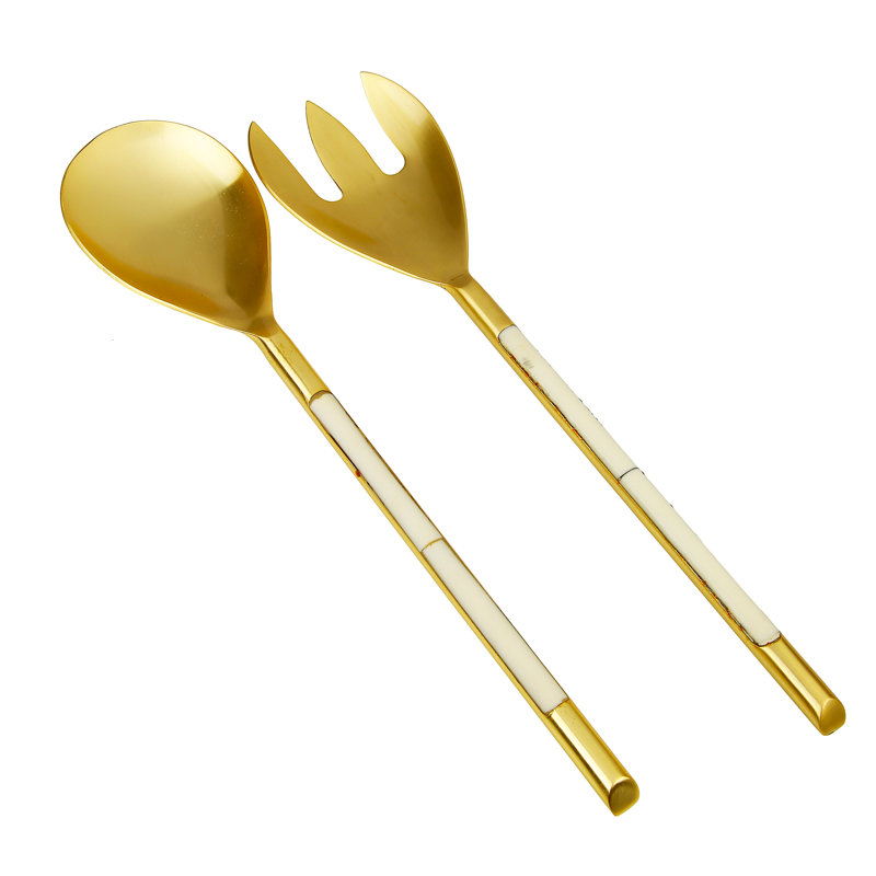 Ensemble 2 pièces de salade en acier inoxydable Demoss