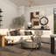 Miroir mural en bois
