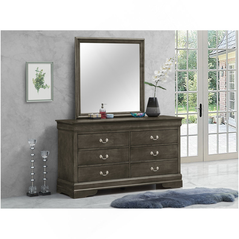Commode Louisphillipe G02105-D, gris, Gris