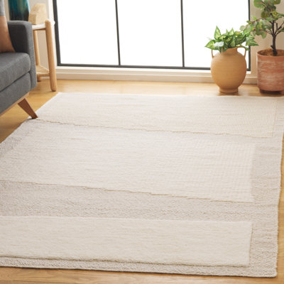 Mullen Flatwoven Wool Ivory Rug