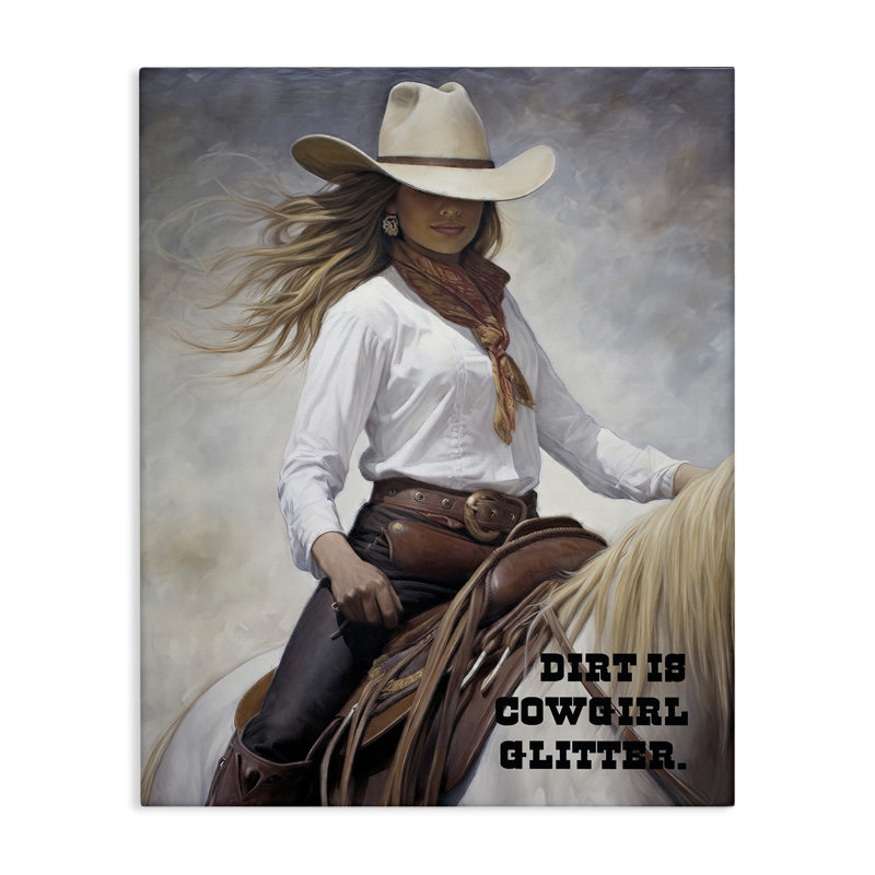 «Dirt Is Cowgirl» par Sasha, H 48 po x l 36 po