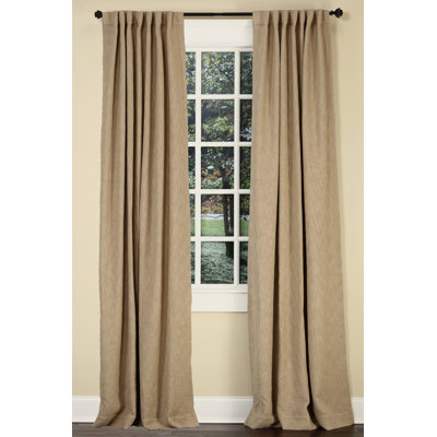 Boucle Room Darkening Curtain