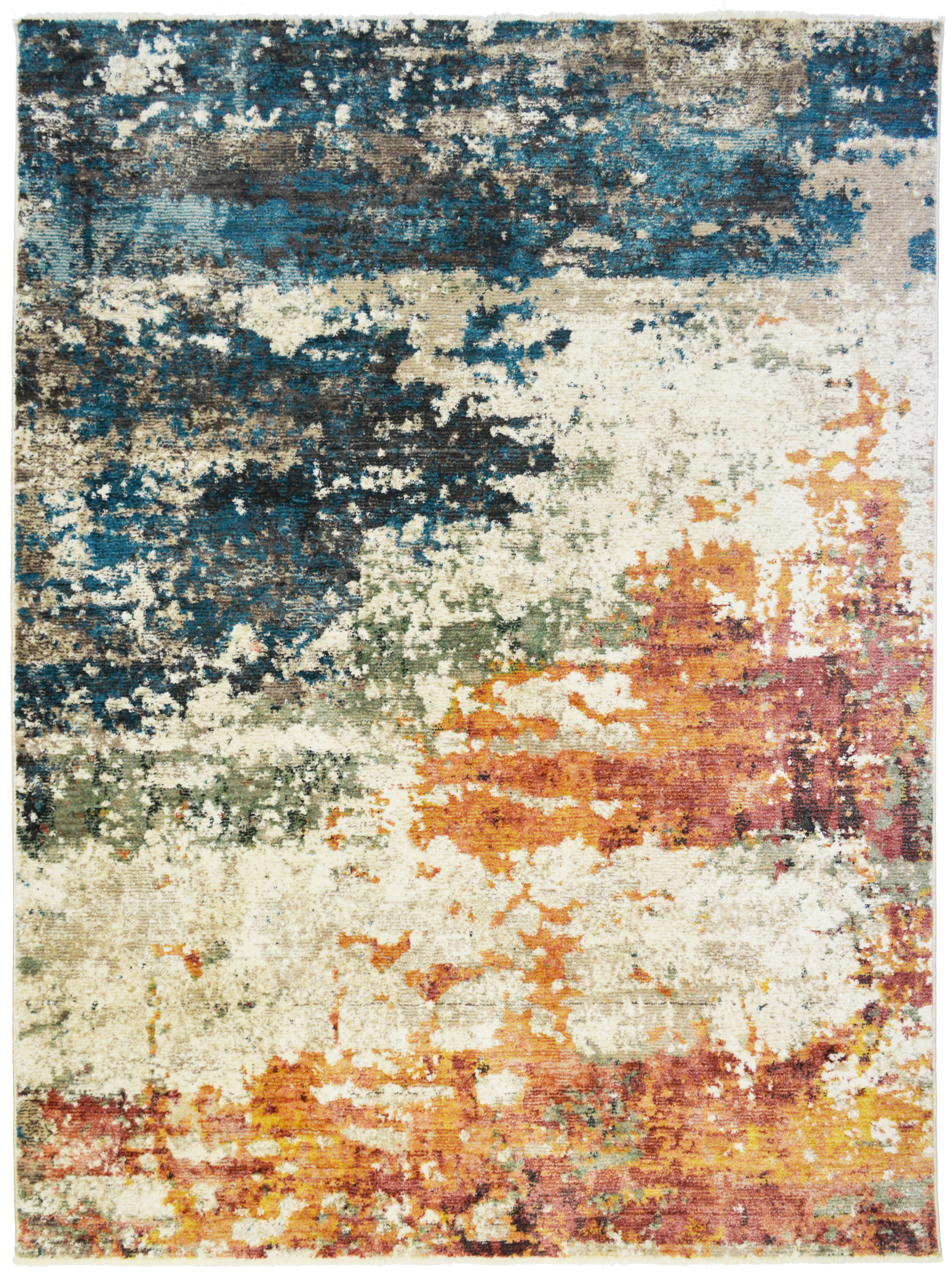 Williston Forge Axl Abstract Multicolor Area Rug | Wayfair