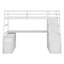 Lit mezzanine avec tiroirs, tablettes et bureau-1193084902