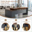 Bureau de direction luxueux et ergonomique avec design en L personnalisable et nombreuses solutions de rangement-2059420600-2059420597