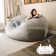 Big Joe Giant Foam Filled Bean Bag Sofa with Soft Removeable Cover