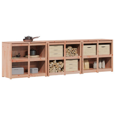 vidaXL Outdoor Kitchen Cabinet with Shelf with Storage MEPPEL 3 pcs Modular