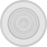 Standard Grayson Bullseye Rosette with Beveled Edge