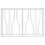 Darran 110cm Glass Top Console Table