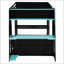 Lit mezzanine double avec bureau intégré, tablettes et lumières DEL pour jouer et étudier-511312093