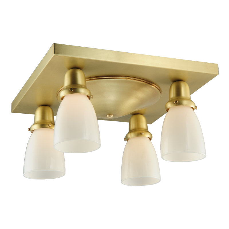 Schoolhouse & Early Electric 4 - Light Flush Mount