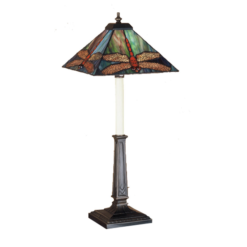 Prairie Dragonfly Metal Buffet Lamp