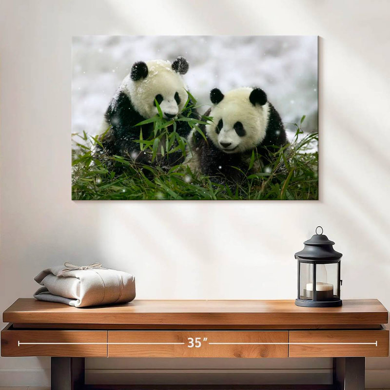 Hiver Pandas, H 16 po x l 24 po