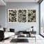 Plantes et fleurs, ensemble de 3 reproductions d'art sur toile-1689175852