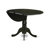 3 Piece Dining Room Furniture Set Contains a Kitchen Table with Dropleaf and 2 Dining Chairs, Black-1980510184