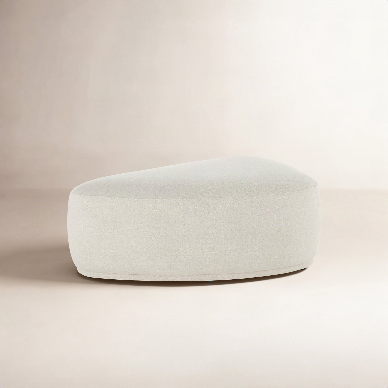 Adna 44" Ottoman, Fabric, Effie Linen