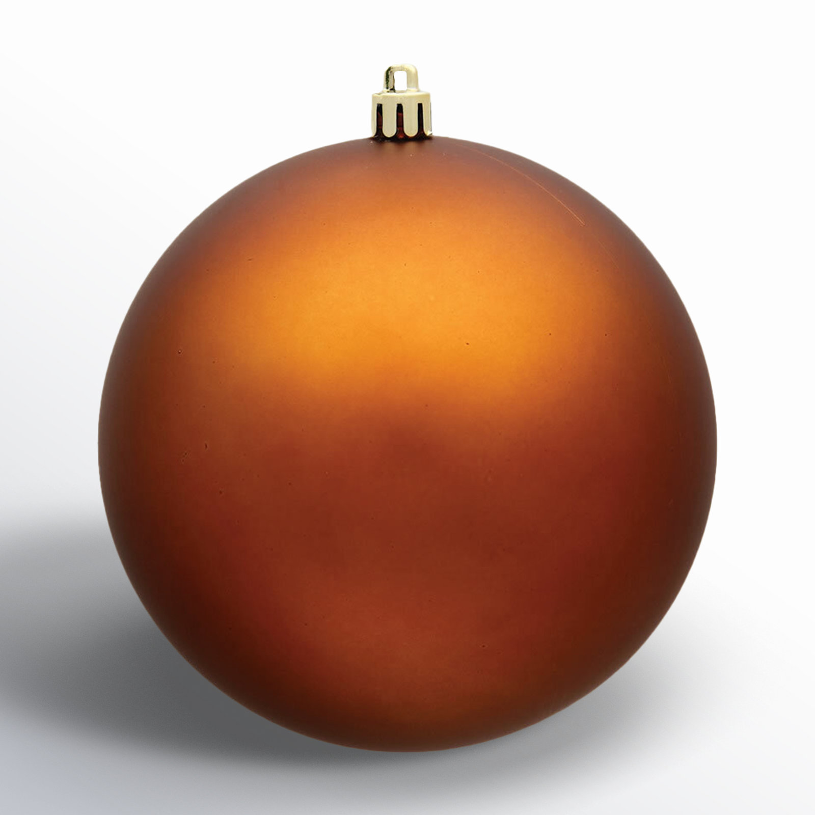 Holiday Solid Ball Ornament, Copper, 2.4" H x 2.4" W x 2.4" D