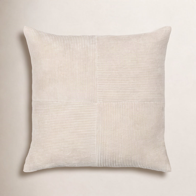 Coussin en polyester Selma, 20 po x 20 po, Beige