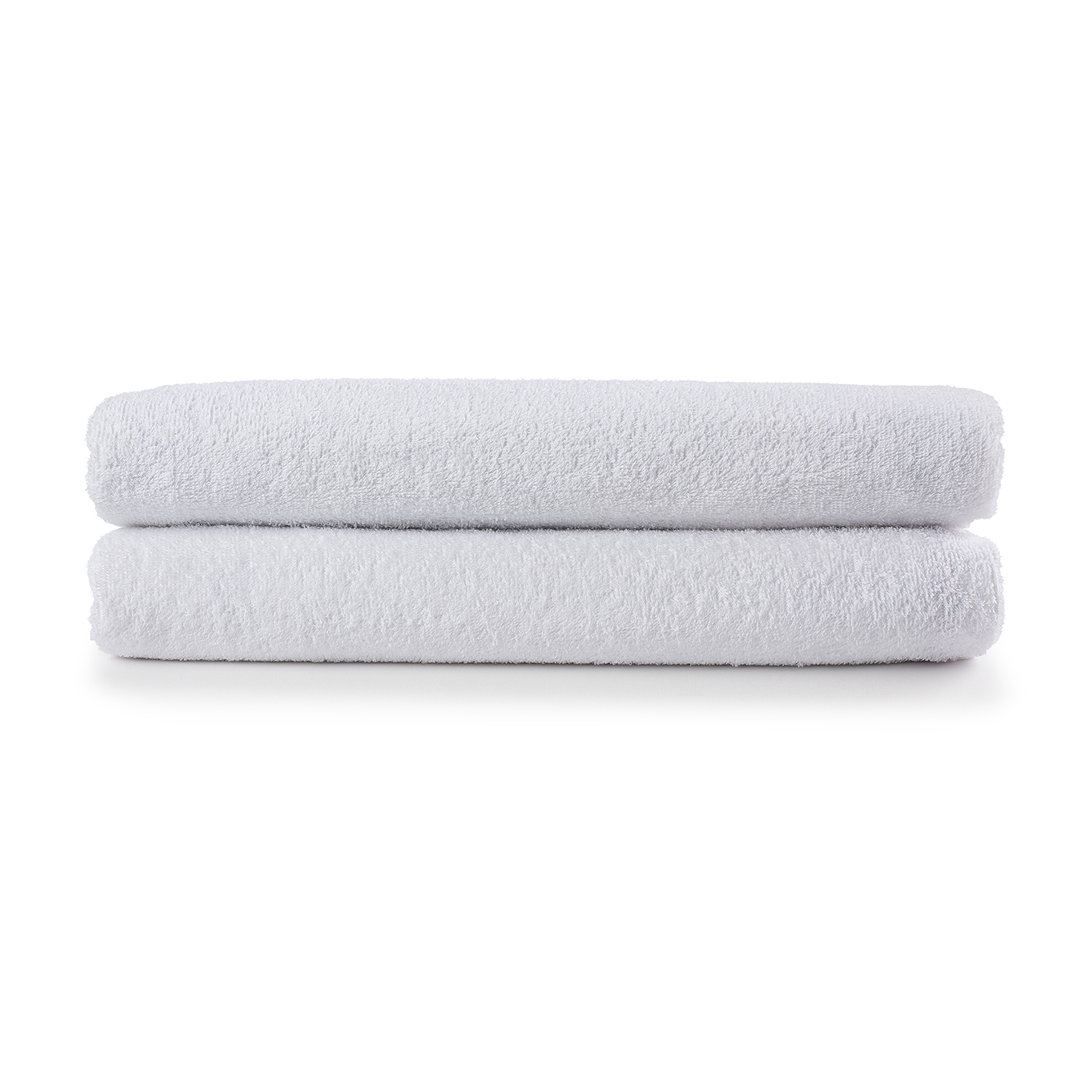Premium Cotton Terry Cloth Pillow Protector - Waterproof, Hypoallergenic & Pest Resistant (Set of 2) Ella Jayne Home 