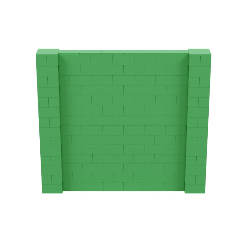 Ensemble mural de blocs géants 7 'T, H 84 po x L 96 po, Vert