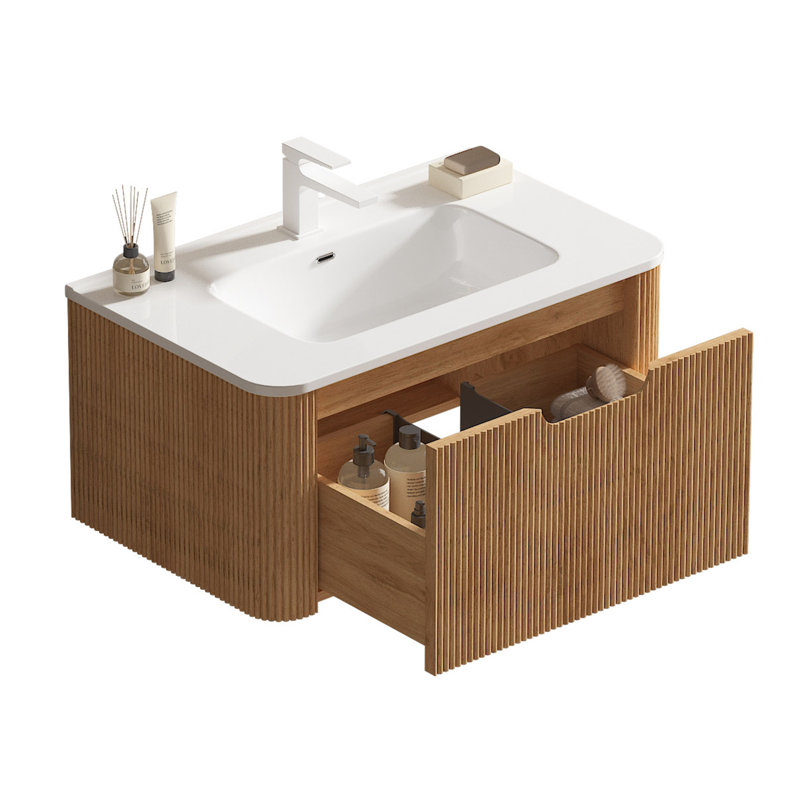 Meuble-lavabo flottant avec miroir 30 po