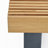 Perina 39" Square Solid Grade A Teak Outdoor Coffee Table with Modern Industrial Sled Base - Weather Resistant