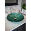 Lavabo de salle de bain vasque circulaire en verre