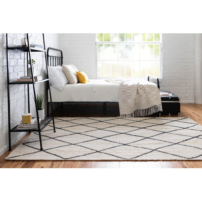 Tapis ivoire tressé à la main Lyndhurst