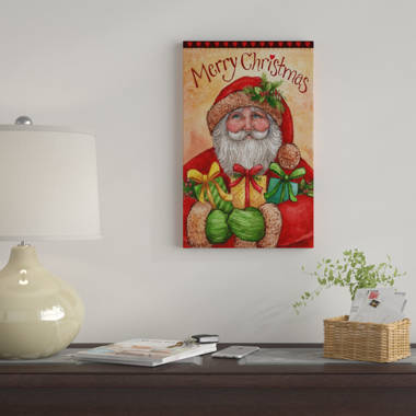 The Holiday Aisle® Santa Claus Poster Christmas Decorations Indoor Cool  Painting Canvas Wall Art Modern Picture For Living Room Decor New Year Gifts  On Canvas Painting