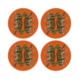 Leopard Seeing Double Pebble 16" Vinyl Placemat
