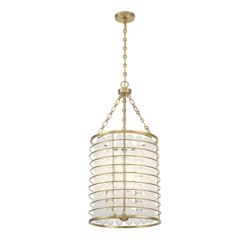Luminaire suspendu cylindrique 6 lumières