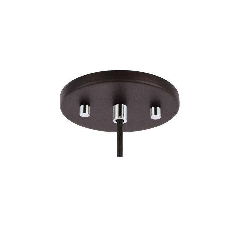 Luminaire sphère suspendu 1 lumières simple Herr, Mercure, Chrome / Bronze