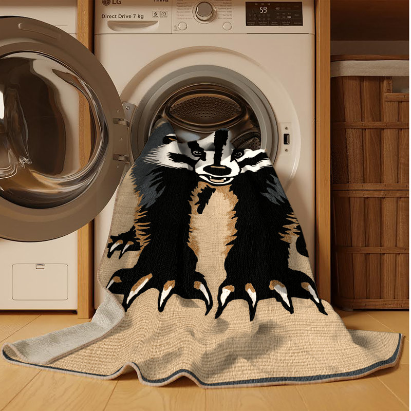  Tapis lavable Honey Badger, Carré 4 pi